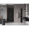 MEXEN/S - Velar posuvné sprchové dveře 90 cm, grafit, růžové zlato 871-090-000-41-60