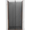 MEXEN/S - Velar posuvné sprchové dveře 110 cm, grafit, růžové zlato 871-110-000-41-60