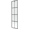 MEXEN/S - Next vanová zástěna FIX 50 x 150 cm, černý vzor, grafit kartáčovaná 895-050-000-00-77-66