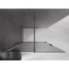MEXEN/S - Velar Sprchová zástěna posuvná Walk-in 140 x 200 cm, grafit 8 mm, grafit kartáčovaná 871-140-000-43-66