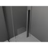 MEXEN/S - Velar Sprchová zástěna posuvná Walk-in 140 x 200 cm, grafit 8 mm, grafit kartáčovaná 871-140-000-43-66