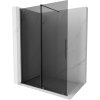 MEXEN/S - Velar Sprchová zástěna posuvná Walk-in 140 x 200 cm, grafit 8 mm, grafit kartáčovaná 871-140-000-43-66