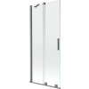 MEXEN/S - Velar dvoukřídlá posuvná vanová zástěna 85 x 150 cm, transparent, grafit metal 896-085-000-01-95
