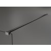 MEXEN/S - Kioto samostatně stojící sprchová zástěna 100 x 200 cm, bílá vzor 8 mm, grafit metal 800-100-002-95-97