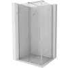 MEXEN/S - Velar sprchový kout, posuvné dveře 110 x 120 cm, transparent, nikl kartáčovaná 871-110-120-01-97