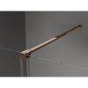 MEXEN/S - Velar sprchový kout, posuvné dveře 160 x 85 cm, dekor, růžové zlao 871-160-085-31-60