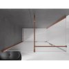 MEXEN/S - Velar sprchový kout, posuvné dveře 160 x 90 cm, dekor, růžové zlato 871-160-090-31-60