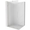 MEXEN/S - Velar Sprchová zástěna posuvná Walk-in 75 x 200 cm, dekor 8 mm, nikl kartáčovaný 871-075-000-33-97