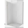 MEXEN/S - Velar Sprchová zástěna posuvná Walk-in 85 x 200 cm, dekor 8 mm, nikl kartáčovaný 871-085-000-33-97
