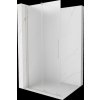 MEXEN/S - Velar Sprchová zástěna posuvná Walk-in 110 x 200 cm, dekor 8 mm, nikl kartáčovaný 871-110-000-33-97