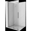 MEXEN/S - Velar Sprchová zástěna posuvná Walk-in 75 x 200 cm, transparent 8 mm, grafit metal 871-075-000-03-95
