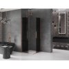 MEXEN/S - Velar Duo sprchový kout, posuvné dveře 90 x 90 cm, grafit, růžové zlato 871-090-090-42-60