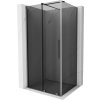 MEXEN/S - Velar sprchový kout, posuvné dveře 110 x 80 cm, grafit, grafit metal 871-110-080-41-95