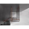 MEXEN/S - Velar sprchový kout, posuvné dveře 120 x 120 cm, grafit, růžové zlato - 871-120-0120-41-60 871-120-120-41-60