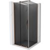 MEXEN/S - Velar sprchový kout, posuvné dveře 120 x 120 cm, grafit, růžové zlato - 871-120-0120-41-60 871-120-120-41-60