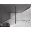 MEXEN/S - Velar sprchový kout, posuvné dveře 160 x 85 cm, dekor, grafit metal 871-160-085-31-95