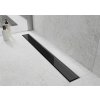 MEXEN/S - Flat 360 MGB dojít podlahový žlab 70 cm otočný černá sklo 1026070-40