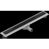 MEXEN/S - Flat 360 MGB dojít podlahový žlab 70 cm otočný černá sklo 1026070-40