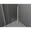 MEXEN/S - Velar L Sprchová zástěna posuvná Walk-in 110 x 200 cm, dekor 8 mm, nikl kartáčovaný 871-110-003-33-97