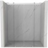MEXEN/S - Velar L Duo posuvné sprchové dveře 170 cm, transparent, nikl kartáčovaný 871-170-003-02-97