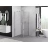 MEXEN/S - Exo sprchový kout skládací dveře 95 x 95 cm, transparent, chrom 816-095-095-01-00