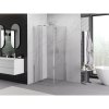 MEXEN/S - Exo sprchový kout skládací dveře 95 x 95 cm, transparent, chrom 816-095-095-01-00