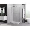 MEXEN/S - Exo sprchový kout dveře křídlové 155 x 95 cm, transparent, chrom 819-155-095-01-00