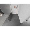 MEXEN/S - Kioto L Sprchová zástěna WALK-IN 80 x 200, transparent/dekor, růžové zlato 800-080-103-60-35