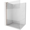 MEXEN/S - Kioto L Sprchová zástěna WALK-IN 80 x 200, transparent/dekor, růžové zlato 800-080-103-60-35