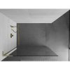 MEXEN/S - Kioto L Sprchová zástěna WALK-IN 85 x 200, transparent, zlatá kartáčovaná 800-085-103-55-00