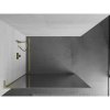 MEXEN/S - Kioto L Sprchová zástěna WALK-IN 80 x 200, zrcadlové, zlato kartáčovaná 800-080-103-55-50