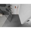 MEXEN/S - Kioto L Sprchová zástěna WALK-IN 90 x 200 cm, bílý vzor, růžové zlato 800-090-103-60-97