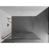 MEXEN/S - Kioto L Sprchová zástěna WALK-IN 90 x 200 cm, bílý vzor, růžové zlato 800-090-103-60-97