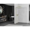 MEXEN/S - KiotoL Sprchová zástěna WALK-IN Walk-in 80 x 200 cm, transparent, zlatá kartáčovaná 800-080-103-55-06