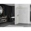 MEXEN/S - KiotoL Sprchová zástěna WALK-IN Walk-in 100 x 200 cm, transparent, zlatá kartáčovaná 800-100-103-55-06