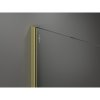 MEXEN/S - Kioto Sprchová zástěna Walk-in 90 x 70 cm, černý vzor, zlatá kartáčovaná 800-090-202-55-70-070
