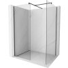 MEXEN/S - Kioto Sprchová zástěna WALK-IN 90 x 70 cm, transparent, černá 800-090-202-70-00-070