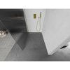 MEXEN/S - Kioto L Sprchová zástěna WALK-IN 90 x 200 cm, proužky, zlatá kartáčovaná 800-090-103-55-09