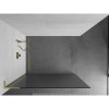 MEXEN/S - Kioto L Sprchová zástěna WALK-IN 90 x 200 cm, proužky, zlatá kartáčovaná 800-090-103-55-09