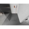 MEXEN/S - Kioto L Sprchová zástěna WALK-IN 90 x 200 cm, proužky, růžové zlato 800-090-103-60-09