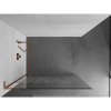 MEXEN/S - Kioto L Sprchová zástěna WALK-IN 90 x 200 cm, bílý vzor, růžové zlato 800-090-103-60-85