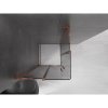 MEXEN/S - Velar L Duo sprchový kout, posuvné dveře 90 x 90 cm, grafit, růžové zlato 871-090-090-02-43-60