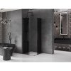MEXEN/S - Velar L Duo sprchový kout, posuvné dveře 100 x 100 cm, grafit, grafit metal 871-100-100-02-43-95