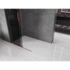 MEXEN/S - Velar L Sprchová zástěna posuvná Walk-in 120 x 200 cm, grafit 8 mm, růžové zlato 871-120-003-43-60