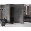MEXEN/S - Velar L Sprchová zástěna posuvná Walk-in 120 x 200 cm, grafit 8 mm, růžové zlato 871-120-003-43-60