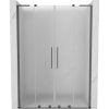 MEXEN/S - Velar L Duo posuvné sprchové dveře 140 cm, dekor, grafit metal 871-140-003-32-95