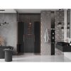 MEXEN/S - Velar L Duo posuvné sprchové dveře 140 cm, grafit, růžové zlato 871-140-003-42-60