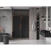 MEXEN/S - Velar L Duo posuvné sprchové dveře 140 cm, grafit, růžové zlato 871-140-003-42-60