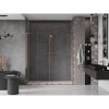 MEXEN/S - Velar L Duo posuvné sprchové dveře 170 cm, transparent, růžové zlato 871-170-003-02-60