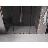 MEXEN/S - Velar L Duo posuvné sprchové dveře 180 cm, grafit, růžové zlato 871-180-003-42-60